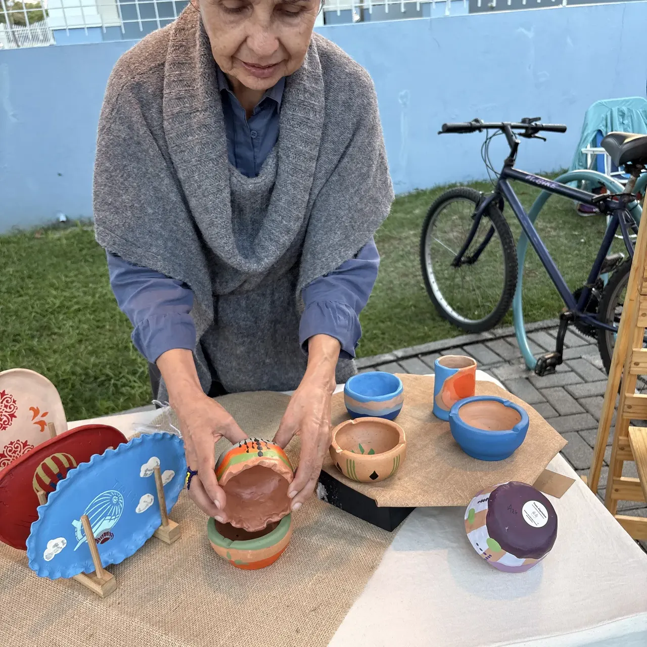 Vivianne, Vasos Alquímicos, cerâmica pintada à mão